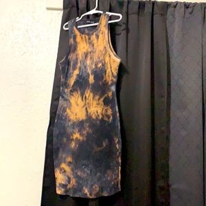 Tie dye tank dress